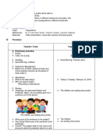 Prepositions Lesson: Identify Locations with Prepositions