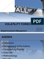 Volatility Forecasting: Global Investment Management