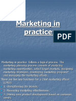 Marketing in Practice