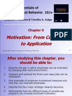 Essentials of Organizational Behavior, 10/e: Motivation: From Concepts To Application