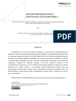 Um Estudo Epistemológico Sobre A Psicologia Sócio-Histórica - Psicólogo Alan Ferreira Dos Santos