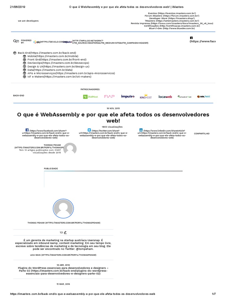 O Que É WebAssembly e Por Que Ele Afeta Todos Os Desenvolvedores Web ...
