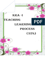 KRA - I Teaching Learning Process (35%)