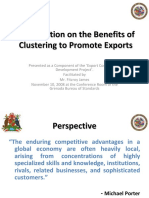 Consultation On The Benefits of Clustering To Promote Exports