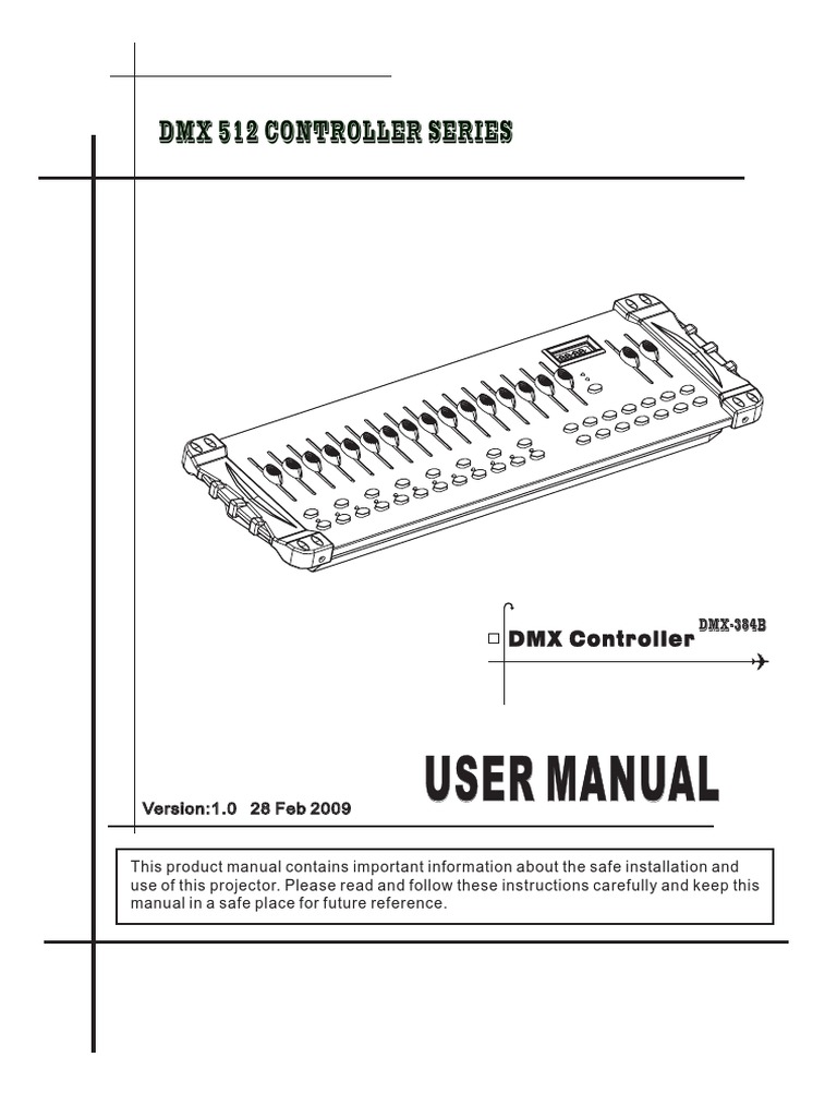 pared Siete Permeabilidad User Manual User Manual: DMX 512 Controller Series | PDF | Electrical  Engineering | Manufactured Goods