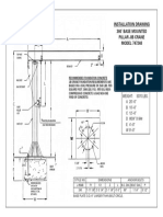 Installation Drawing 360 Base Mounted Pillar Jib Crane MODEL 747248