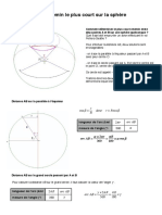 Le Chemin Le Plus Court Sur La Sphère