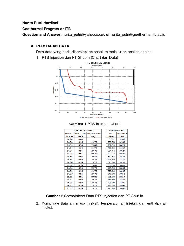Analisis PTS Injection pada Geothermal | PDF
