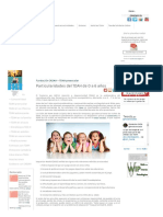 Particularidades Del TDAH de 0 A 6 Años PDF