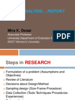 Data ..Analysis .Report: Mira K. Desai
