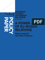 Ecfr - A power audit of eu-russia relations