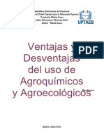 Ventajas y Desventajas de Los Agroquímicos