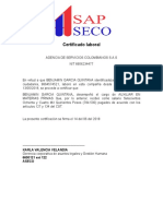 Certificado Laboral