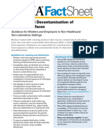 Sheet: Cleaning and Decontamination of Ebola On Surfaces