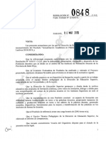 Documentacion - Resoluciones CGE - 2019 - Res #0848-19 CGE Reconoce Postítulo - Actualización Académica en Práctica Docente