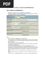 SAP General Controlling Configurationgfdgfdfdgfdsgdsg: Step 1: Define Your Controlling Area