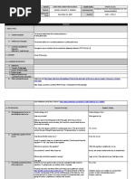 Grades 1 To 12 Daily Lesson Log School Grade Level Teacher Learning Area Teaching Dates and Time Quarter