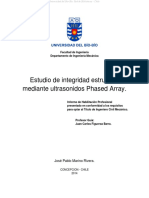 Estudio de Integridad Estructural Mediante Ultrasonidos Phased Array.