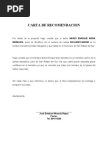 CARTA DE RECOMENDACIÓN