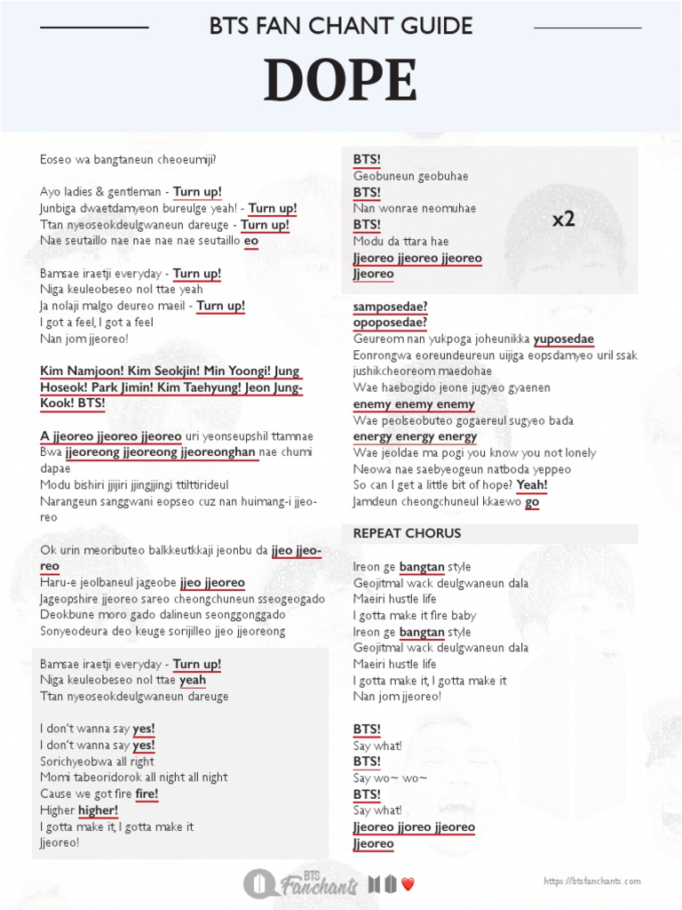 تنسيق عينة طاعة Bts Fan Chant Lyrics Psidiagnosticins Com
