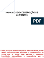 Princípios de Conservação de Alimentos