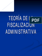 Teoría de La Fiscalización Administrativa PDF