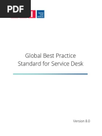 Global Best Practice Standard For Service Desk Version 8