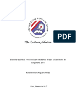 Bienestar Espiritual y Resiliencia - Estudio PDF