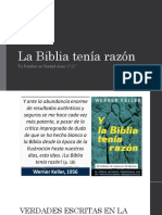 La Biblia Tenía Razón