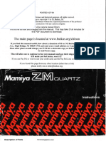 Mamiya ZM Quartz PDF