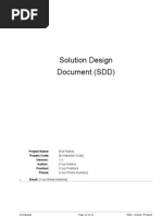 High Level Solution Design Document Template | PDF | Design | Databases