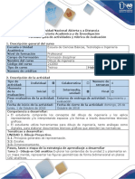 Guía de Actividades y Rúbrica de Evaluación - Tarea 2 - Dibujo en CAD Analítico