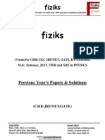 PreviousYearSolvedProblemsPhysics2016 Fiziks PDF