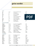 Beginner Hungarian Wordlist: File 1