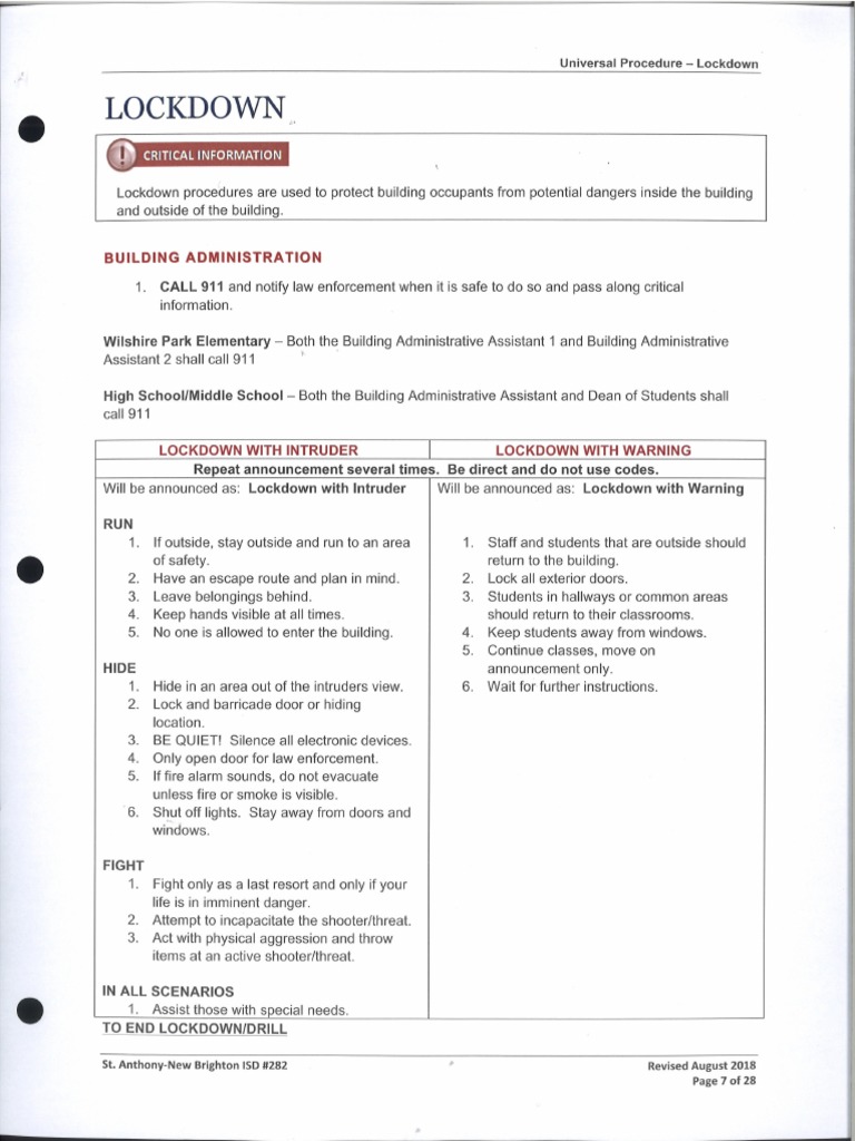 Lockdown PDF