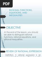 7 Rational Functions Equations Inequalities