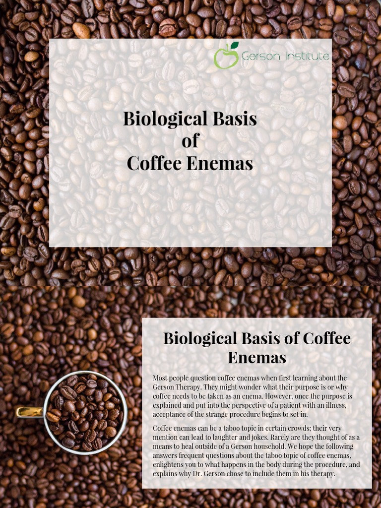 Biological Basis of Coffee Enemas PDF Bile Liver