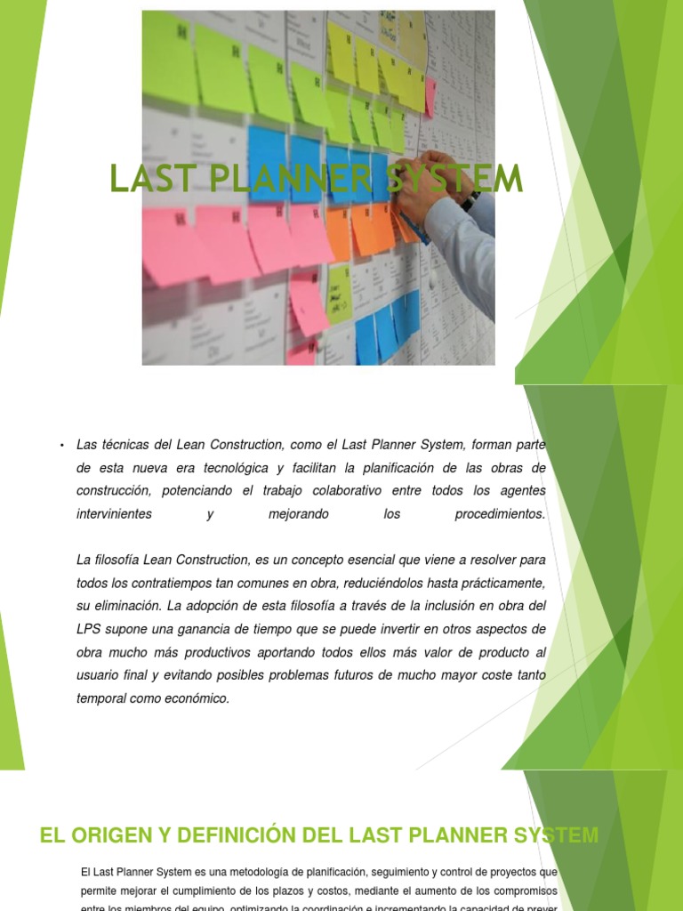 Last Planner System en Lean Construction | PDF | Planificación | Economias