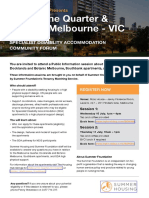 SPECIALIST DISABILITY ACCOMMODATION COMMUNITY FORUM - Vic Info Sessions