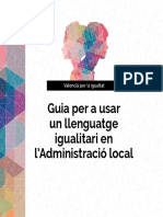 Guia Per a Usar Un Llenguatge Igualitari en l Administracio Local Silla