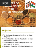 Download Export of Spices to Uk - IB Final 1 by rohitkolekar SN41471452 doc pdf
