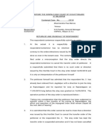 RETURN of h.k pandey AGAINST CONTEMPT PETITION OF DHARMENDRA PAUL BERWA.pdf