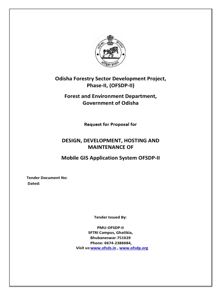 RFP Mobile Gis PDF Request For Proposal Conflict Of Interest