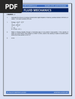 Fluid Mechanics (Practice Questions)