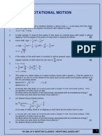 Rotational Motion (Practice Questions PDF)