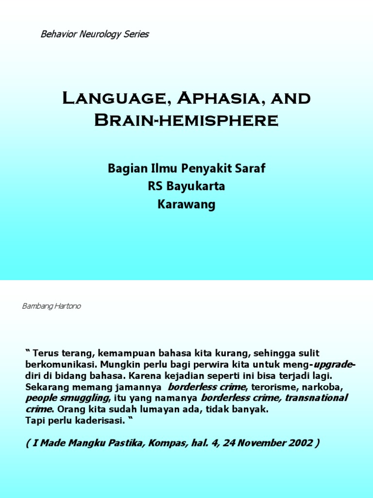 Understanding Aphasia and Language Disorders | PDF | Aphasia | Speech