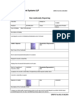 QFSF15 Ver. N5 Non Conformity Report Client