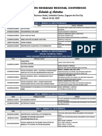 22nd NMRC Overall Schedule of Activities - FINAL PDF
