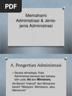 Memahami Administrasi & Jenis-Jenis Administrasi