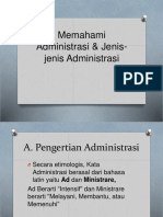 Administrasi: Pengertian, Perkembangan, Jenis